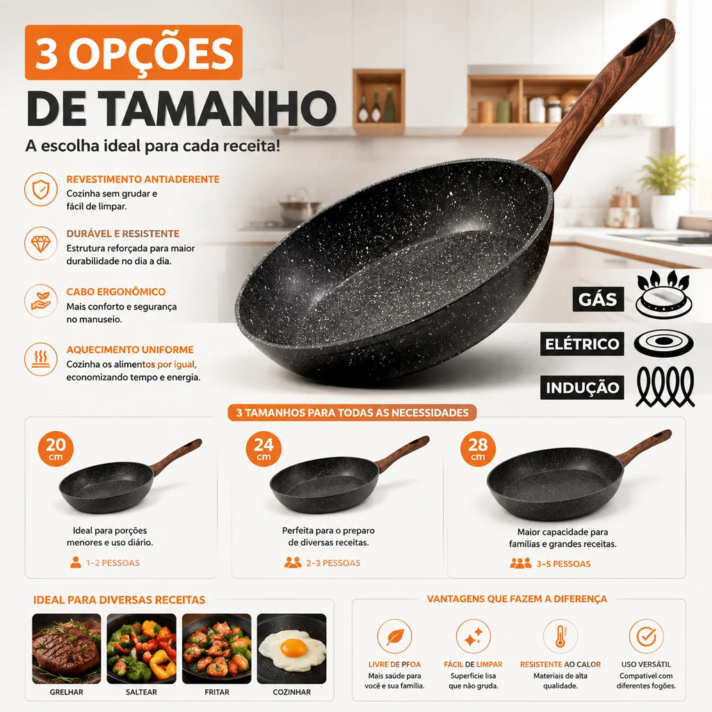 Frigideira Cerâmica Antiaderente