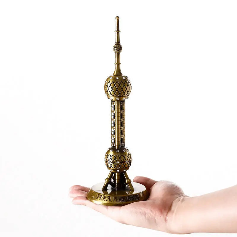 Conjunto de miniaturas de metal tema de monumentos