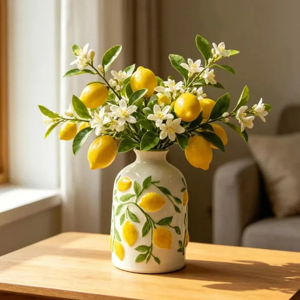Vaso Limoni - Cerâmica Artesanal Limões Sicilianos