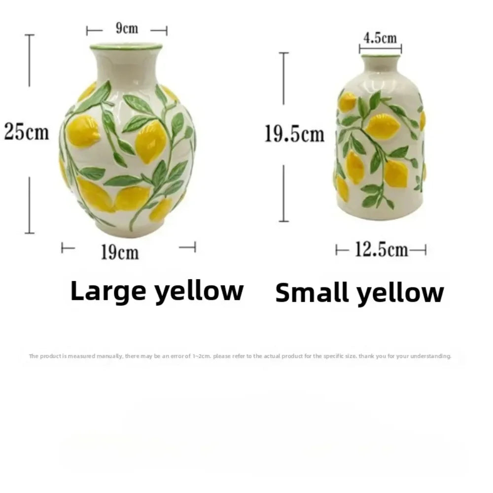 Vaso Limoni - Cerâmica Artesanal Limões Sicilianos