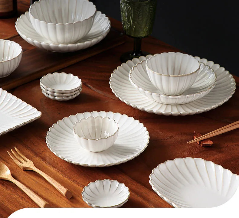 Conjunto de Prato  De Jantar Branco