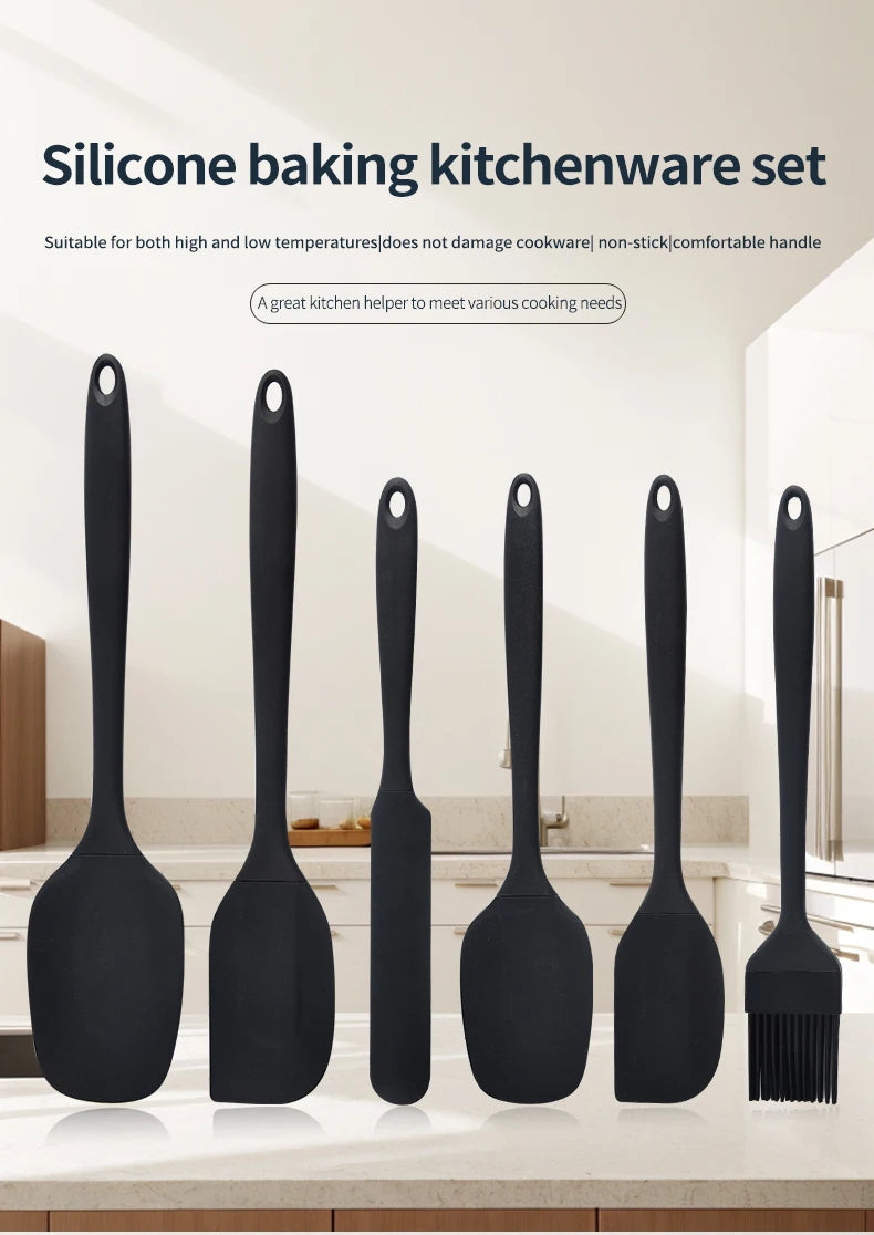 Conjunto de Utensílios de Silicone para Cozinha
