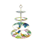 Conjunto de Pratos de Jantar Estilo Boêmio com Estampa de Papagaio Tropical e Flores