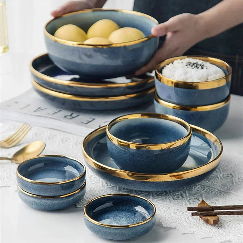 Conjunto de pratos de cerâmica de Luxo