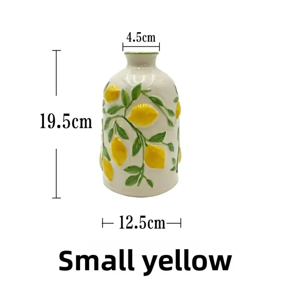 Vaso Limoni - Cerâmica Artesanal Limões Sicilianos