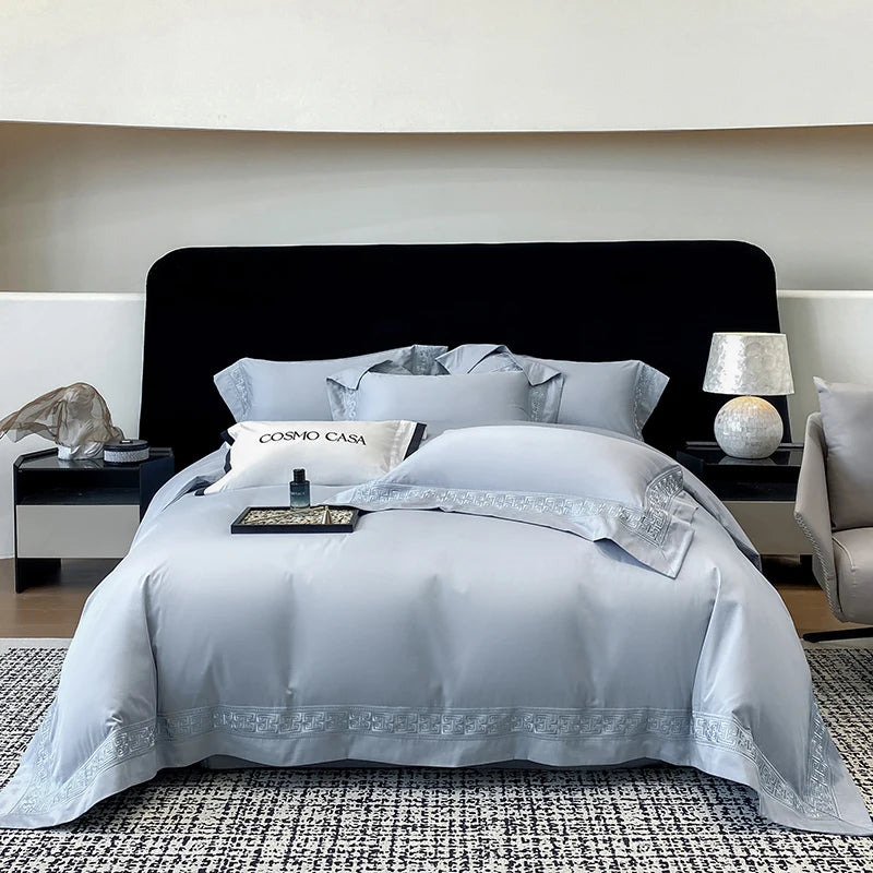 Conjunto de Cama de Luxo em Algodão Egípcio