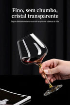 Taças de Cristal Haste Cravejada: Elegância para Brindar o Inesquecível