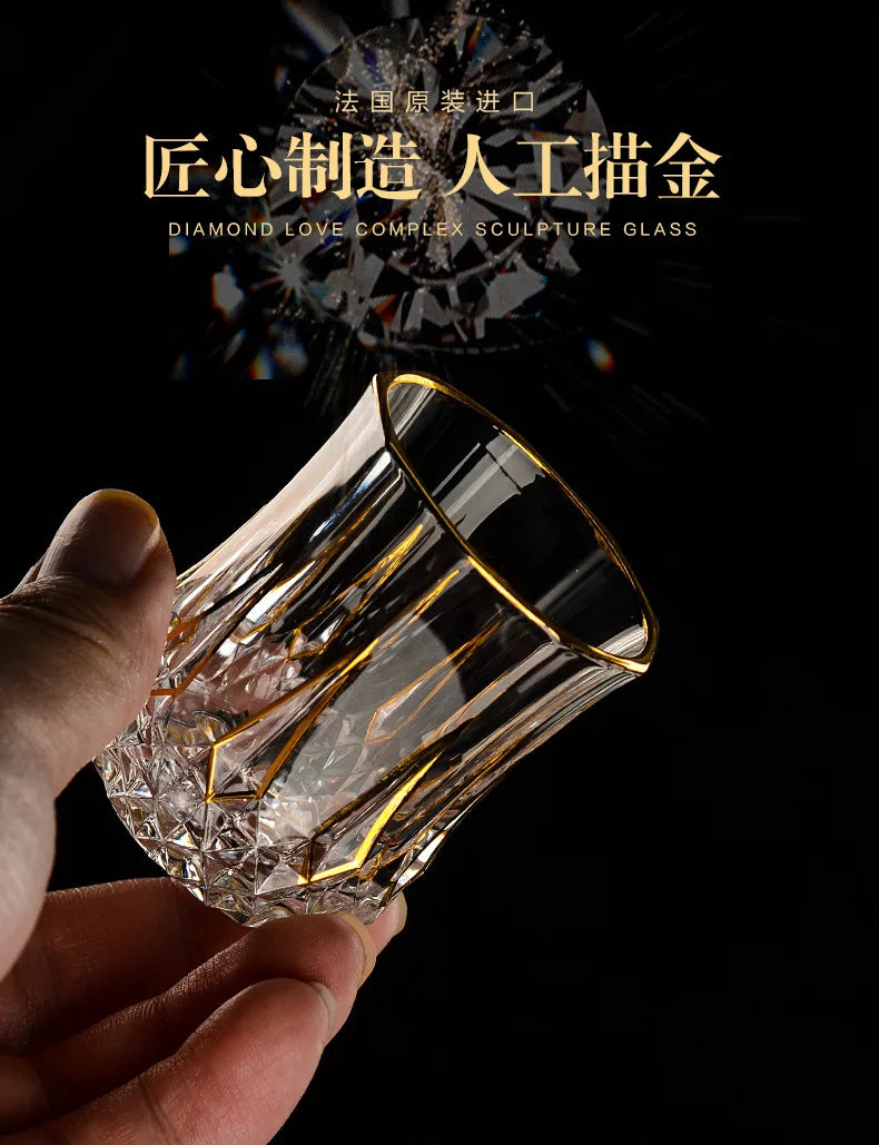 Taças de vinho de cristal de luxo