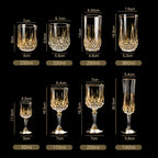 Taças de vinho de cristal de luxo