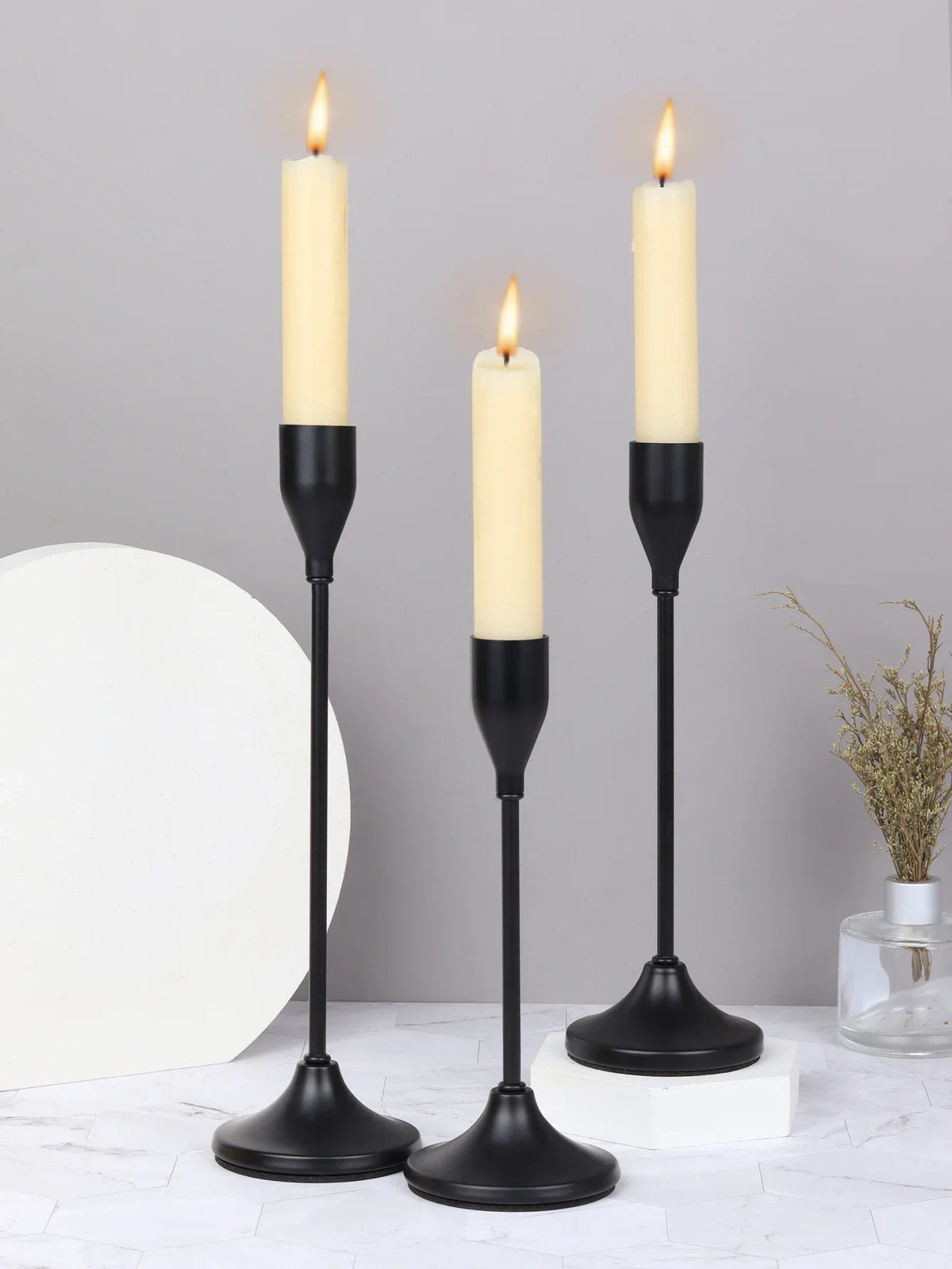 Castiçais de Velas em Metal Estilo Europeu
