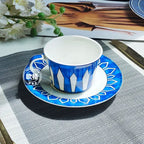 Estilo europeu simples e luxuoso selo azul prato de jantar ocidental bife decoração chá da tarde dim sum bolo talheres