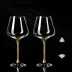 Taças de Cristal Haste Cravejada: Elegância para Brindar o Inesquecível