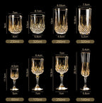 Taças de vinho de cristal de luxo