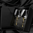 Taças de Cristal Haste Cravejada: Elegância para Brindar o Inesquecível