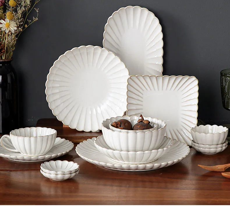 Conjunto de Prato  De Jantar Branco