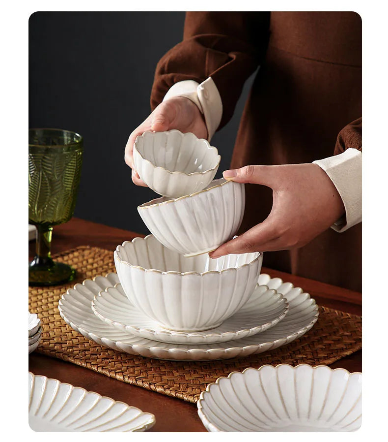 Conjunto de Prato  De Jantar Branco