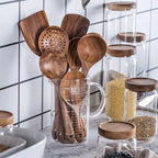 Kit Utensílios de Madeira Teca: Natural, Artesanal e Feito para Durar