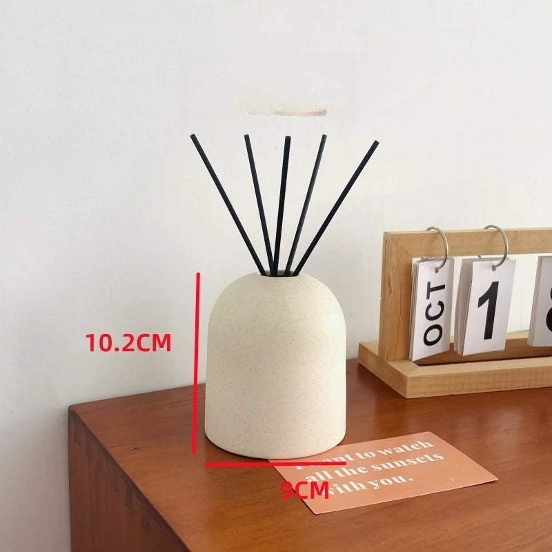 Difusor de Aromas Cerâmico: Design Minimalista com Varetas de Fibra