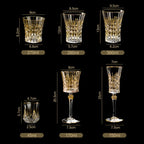 Taças de vinho de cristal de luxo