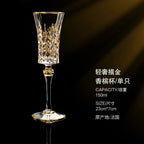 Taças de vinho de cristal de luxo