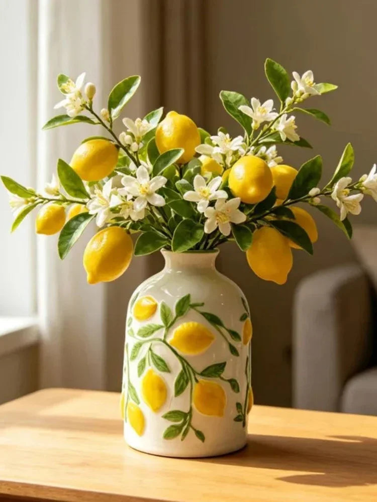 Vaso Limoni - Cerâmica Artesanal Limões Sicilianos