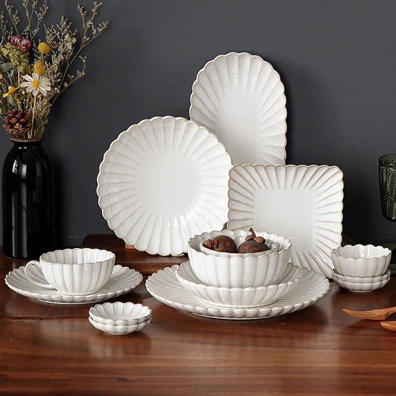Conjunto de Prato  De Jantar Branco