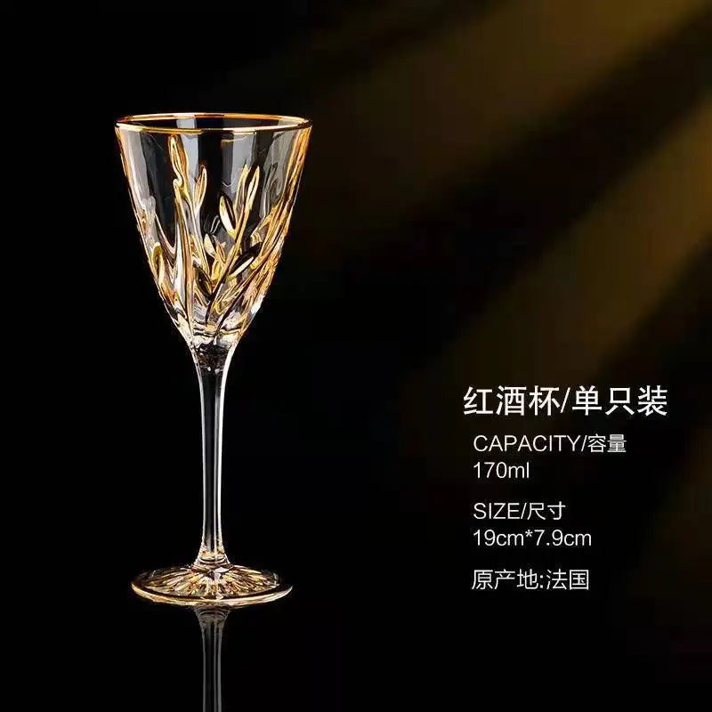 Taças de vinho de cristal de luxo