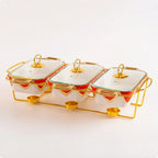 Conjunto de Assadeiras com Suporte