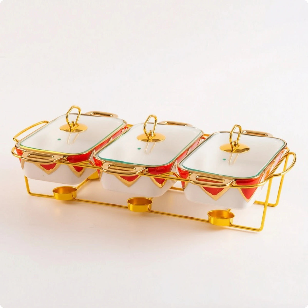 Conjunto de Assadeiras com Suporte