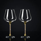 Taças de Cristal Haste Cravejada: Elegância para Brindar o Inesquecível