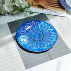 Estilo europeu simples e luxuoso selo azul prato de jantar ocidental bife decoração chá da tarde dim sum bolo talheres