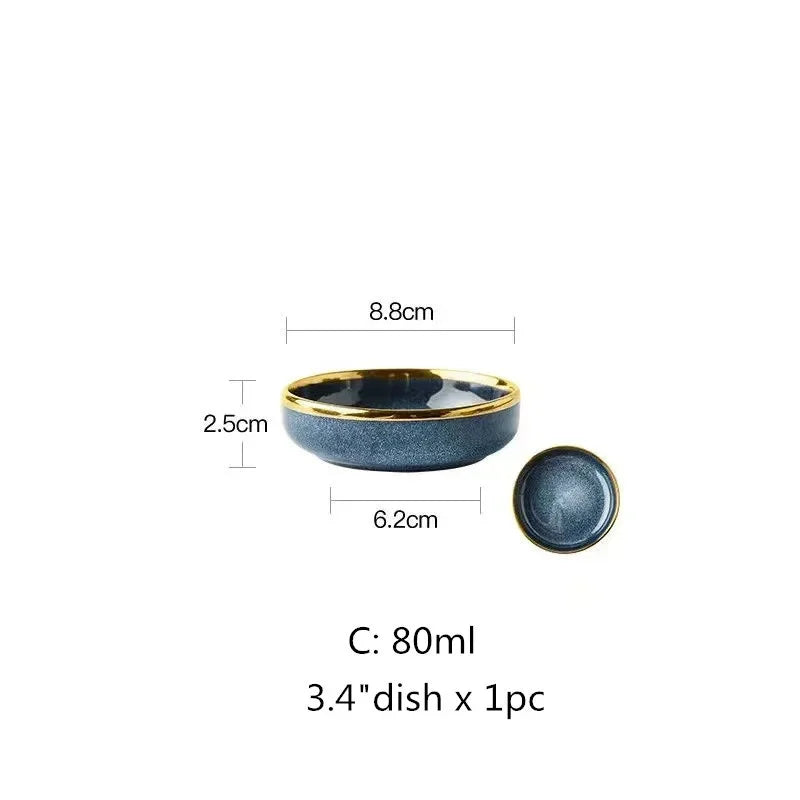 Conjunto de pratos de cerâmica de Luxo