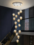 Lustre Longo Estilo "Céu Estrelado" Luxo