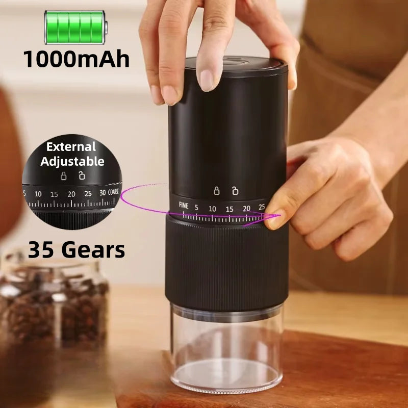 Novo Moedor de Café Elétrico Portátil