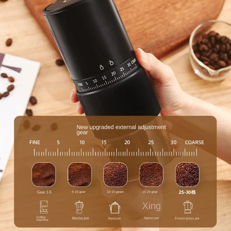 Novo Moedor de Café Elétrico Portátil