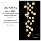 Lustre Longo Estilo "Céu Estrelado" Luxo