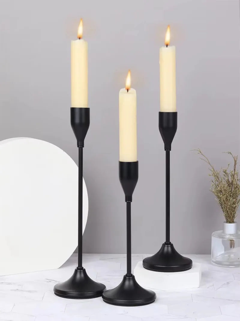 Castiçais de Velas em Metal Estilo Europeu