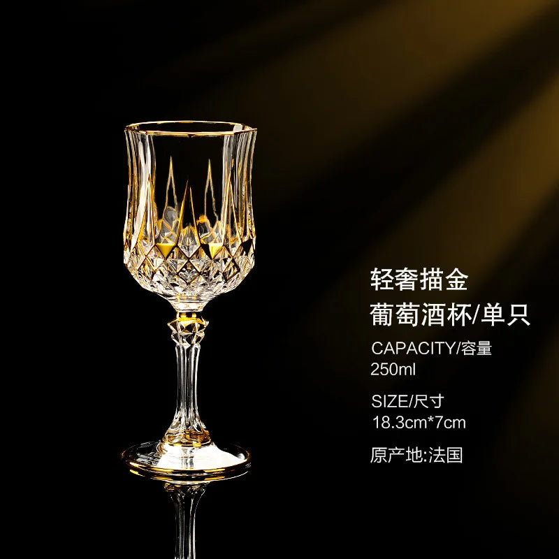 Taças de vinho de cristal de luxo