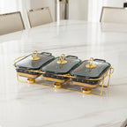Conjunto de Assadeiras com Suporte
