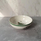 Coleção Pinheiro de Natal: Porcelana Clássica em Branco e Verde