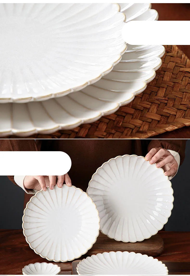 Conjunto de Prato  De Jantar Branco