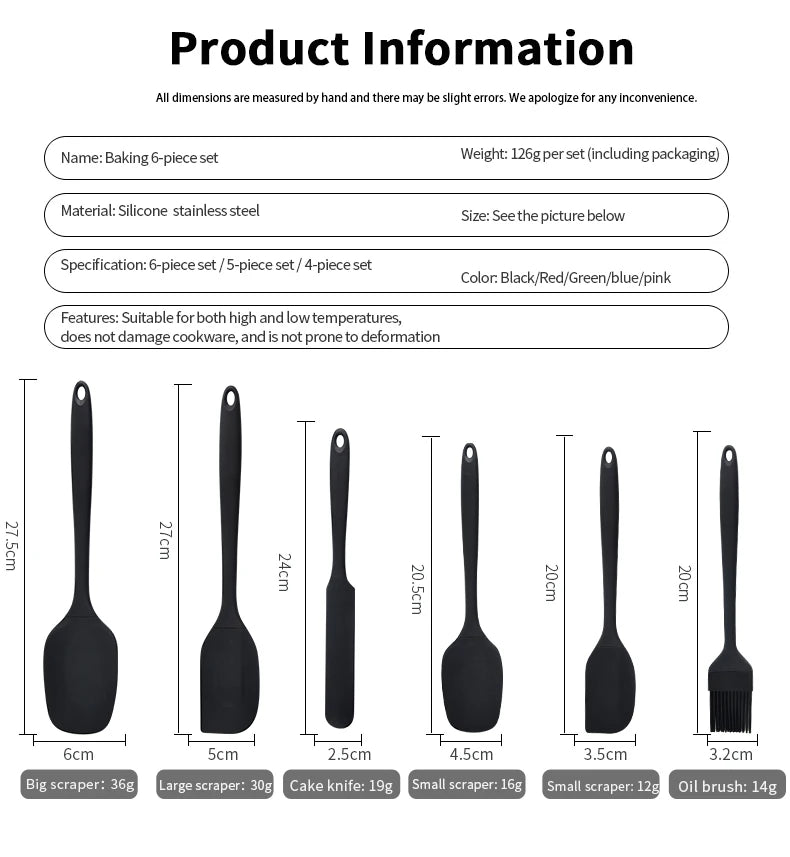 Conjunto de Utensílios de Silicone para Cozinha