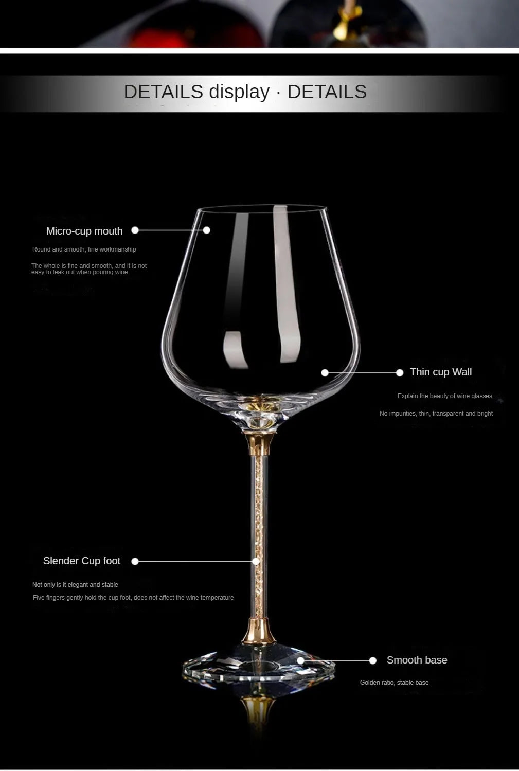 Taças de Cristal Haste Cravejada: Elegância para Brindar o Inesquecível