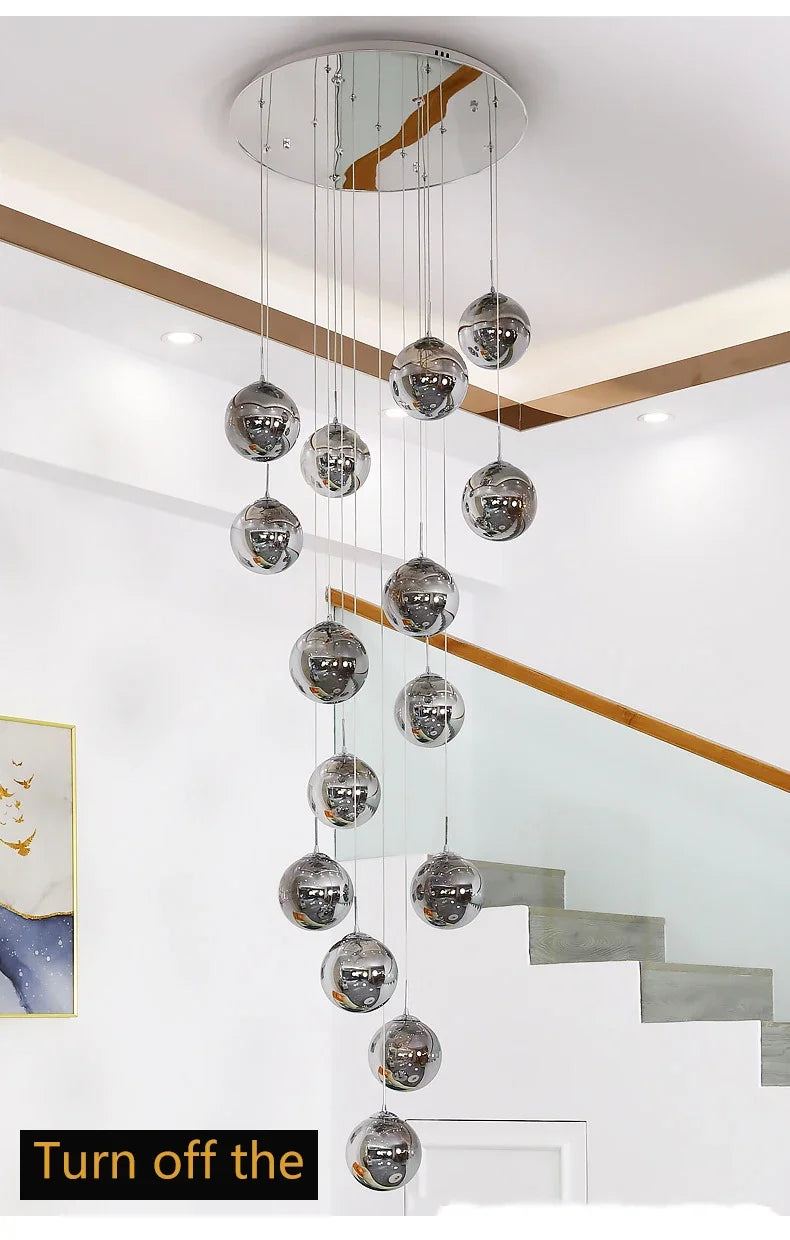 Lustre Longo Estilo "Céu Estrelado" Luxo